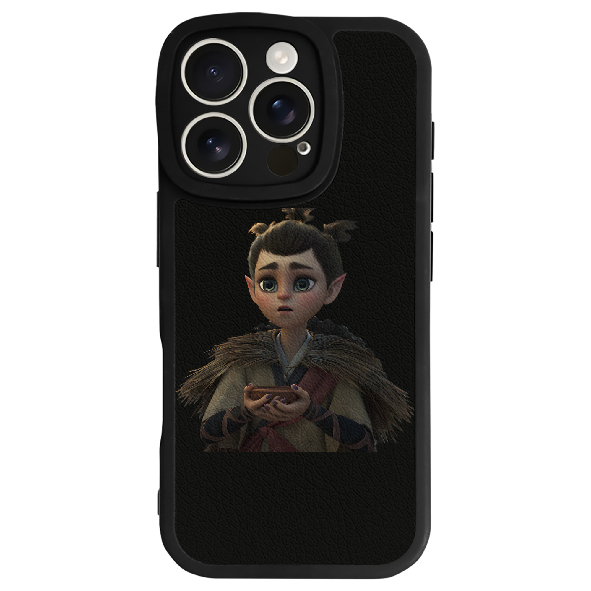 （画像用） Ne Zha 2 ナタ 魔童の大暴れ 【iPhone 16シリーズ対応】シリコンスマホケース（レザー調） 材質：シリコン